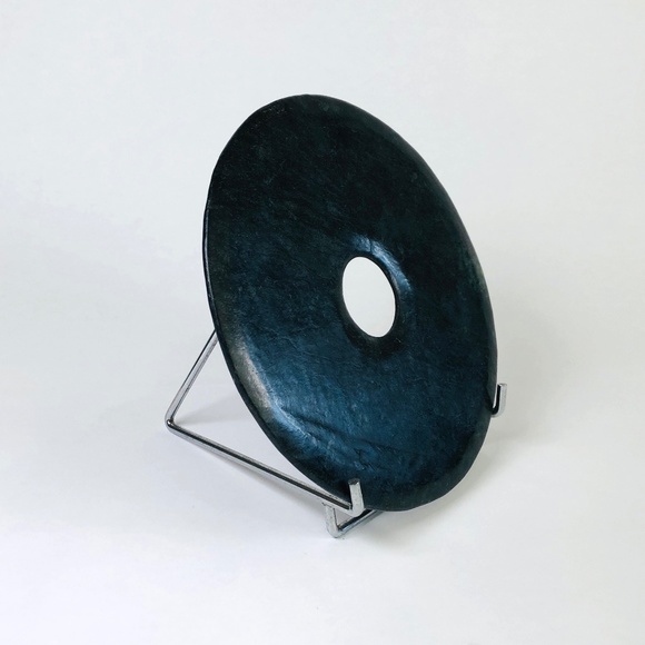 Vintage Chinese Bi Disk - Marble with Stand - Picture 5 of 9